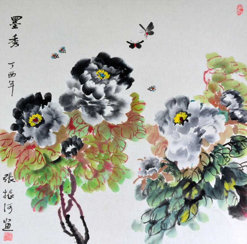 喜迎十九大全國(guó)著名書畫家張振河書畫作品選登