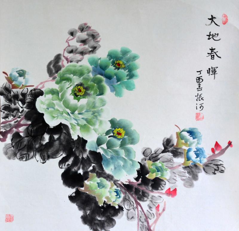 喜迎十九大全國(guó)著名書畫家張振河書畫作品選登