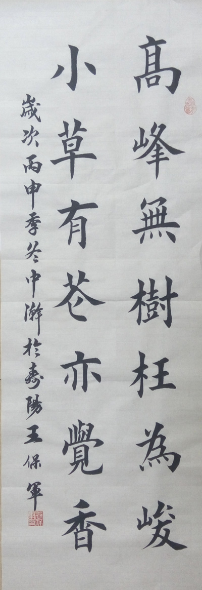 中國當代實力派書畫名家王保軍書法藝術(shù)欣賞
